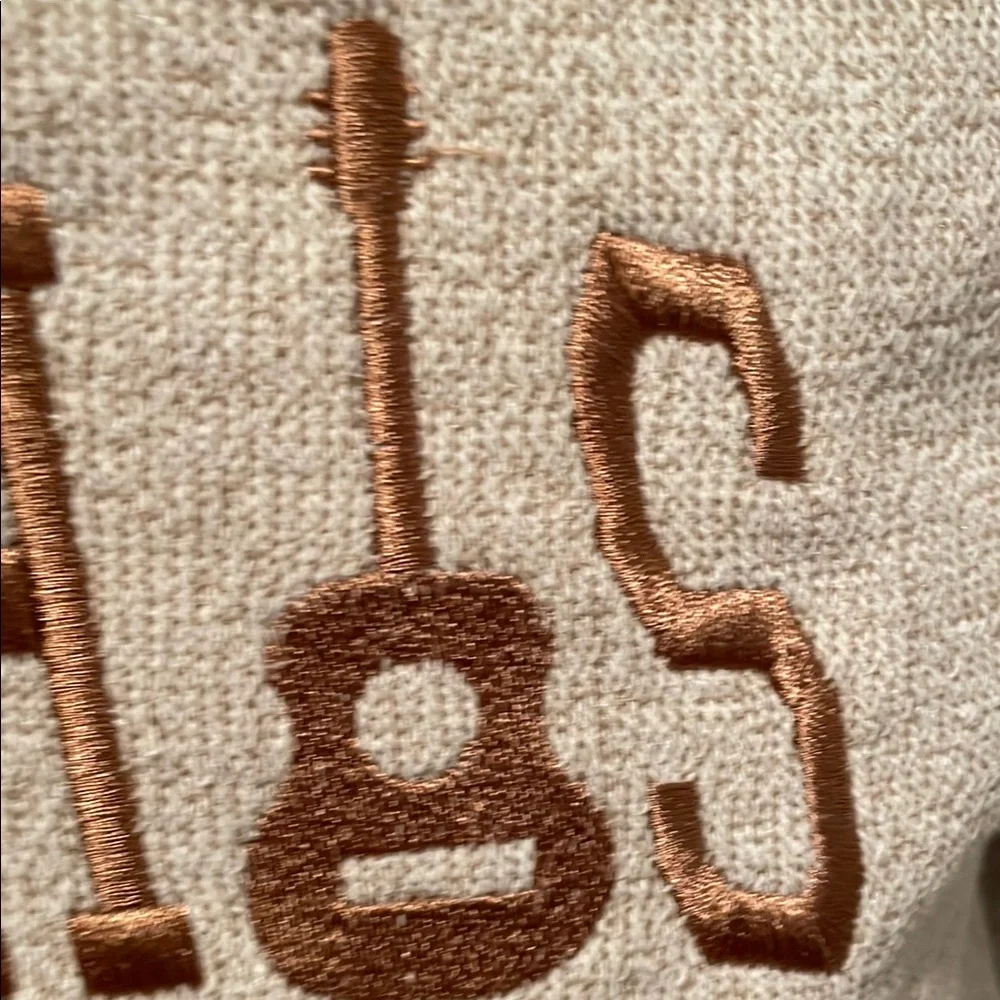 Cream Crew Neck Sweater with Collegiate Style